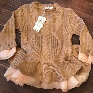Bibi Hou Brown sweater dress